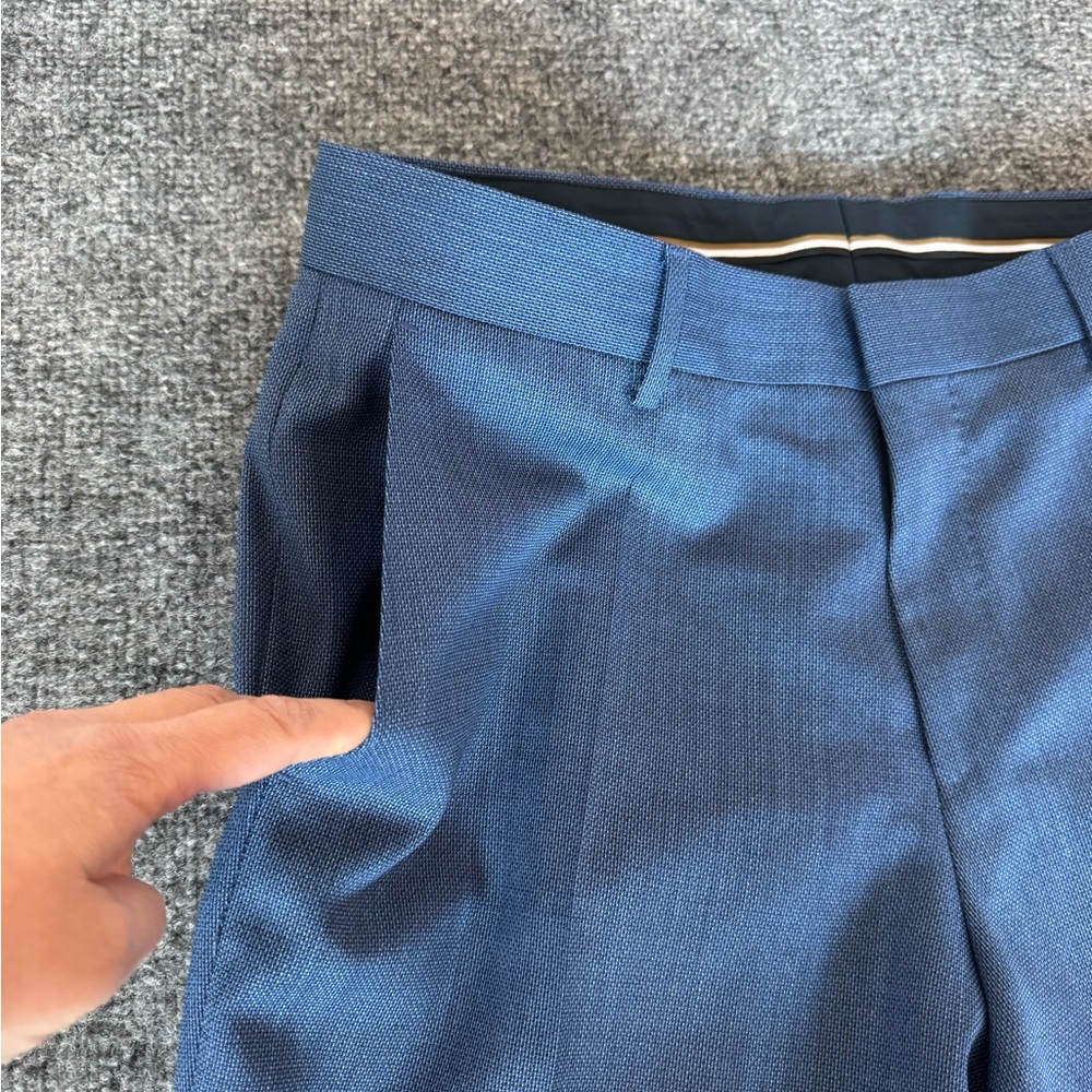 Boss Men's Blue Dress Pants - Picture 12 of 16